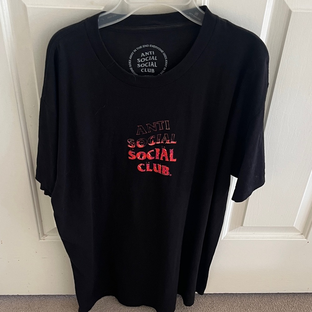 Anti Social Social Club Black and Red Tee